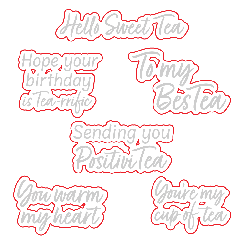 Hello Sweet Tea - Honey Cuts - Coordinating Dies - Honey Bee Stamps