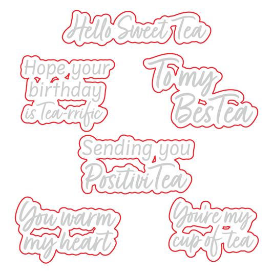 Hello Sweet Tea - Honey Cuts - Coordinating Dies - Honey Bee Stamps