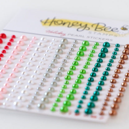 Holiday Pearls - Pearl Stickers - 210 Count - Honey Bee Stamps