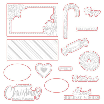 Holiday Treats Vintage Gift Card Box Add - On - Honey Cuts - Coordinating Dies - Retiring - Honey Bee Stamps