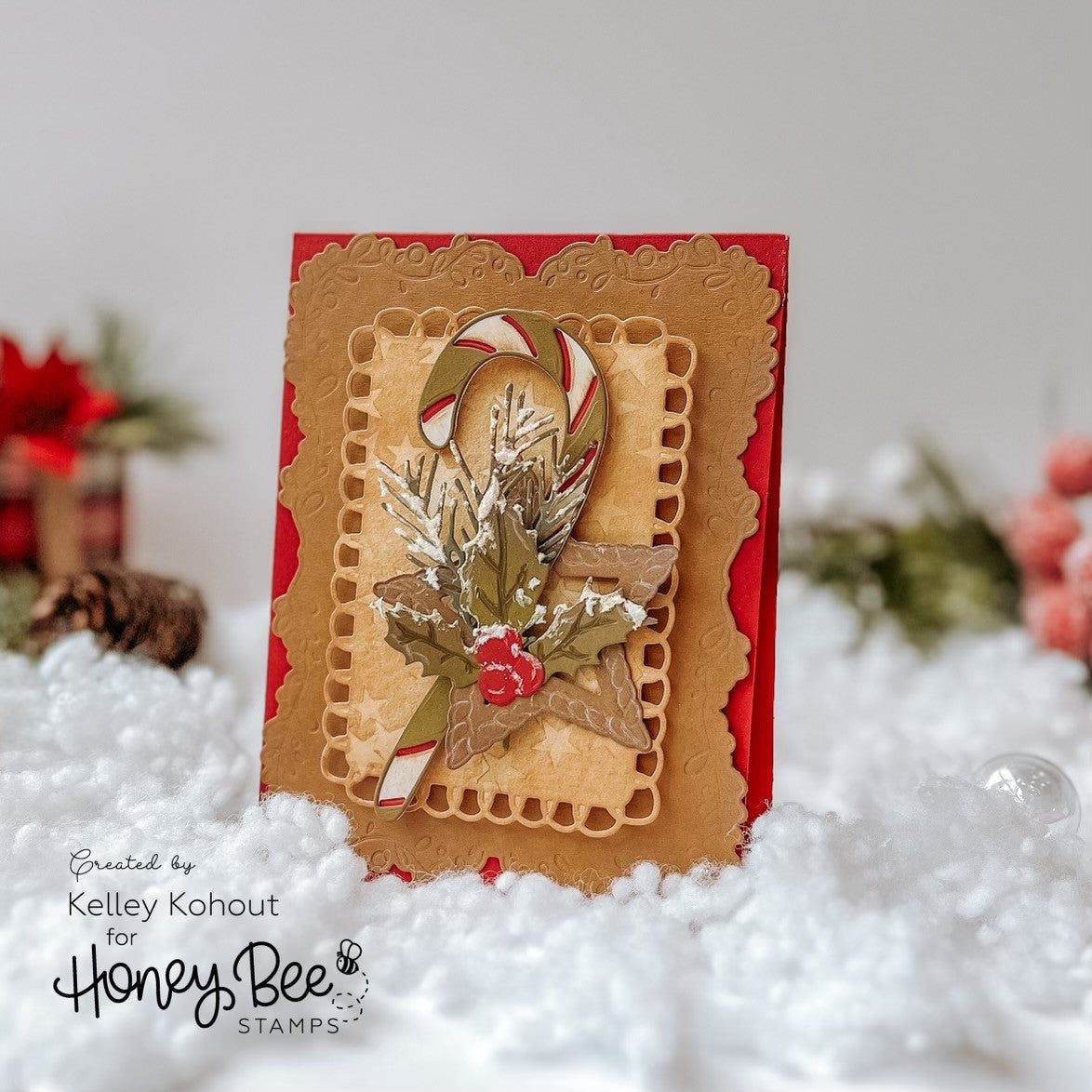 Holiday Wishes Paper Pad 6x8.5 - 24 Double Sided Sheets - Honey Bee Stamps