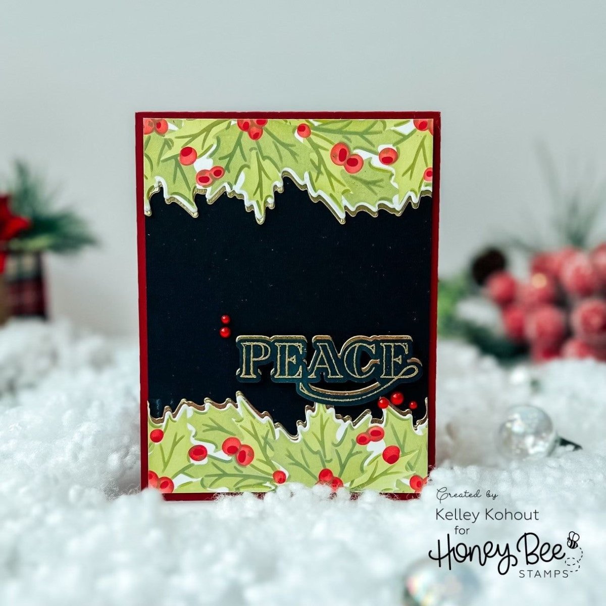 Holly Border - Set of 2 -Coordinating 6x6