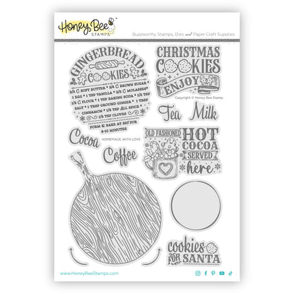 Homemade With Love - 6x8 Photopolymer Stamp Set - Honey Bee Stamps