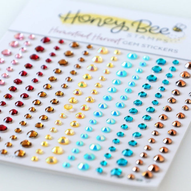 Homestead Harvest Gem Stickers - 210 Count - Honey Bee Stamps