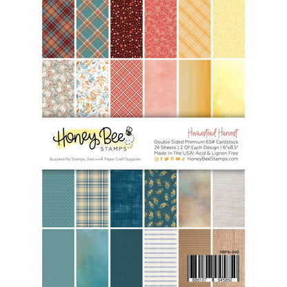 Homestead Harvest Paper Pad 6x8.5 - 24 Double - Sided Sheets - Honey Bee Stamps