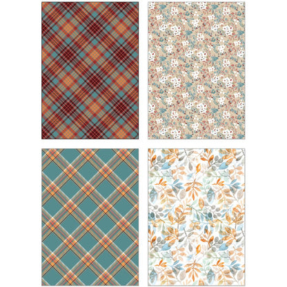 Homestead Harvest Paper Pad 6x8.5 - 24 Double - Sided Sheets - Honey Bee Stamps