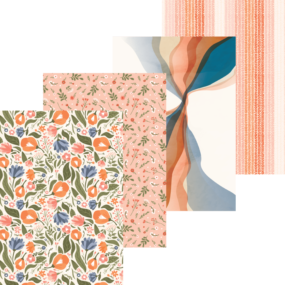 Homestead Hues Paper Pad 6x8.5 - 24 Double - Sided Sheets - Honey Bee Stamps