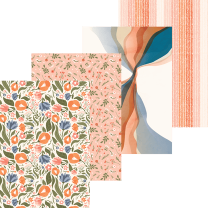 Homestead Hues Paper Pad 6x8.5 - 24 Double - Sided Sheets - Honey Bee Stamps