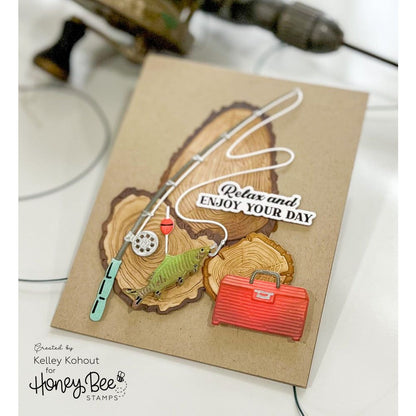 Hooked on You - 6x6 Photopolymer Stamp Set - Honey Bee Stamps