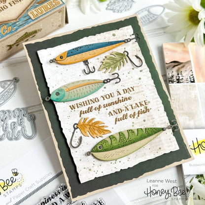 Hooked on You - 6x6 Photopolymer Stamp Set - Honey Bee Stamps