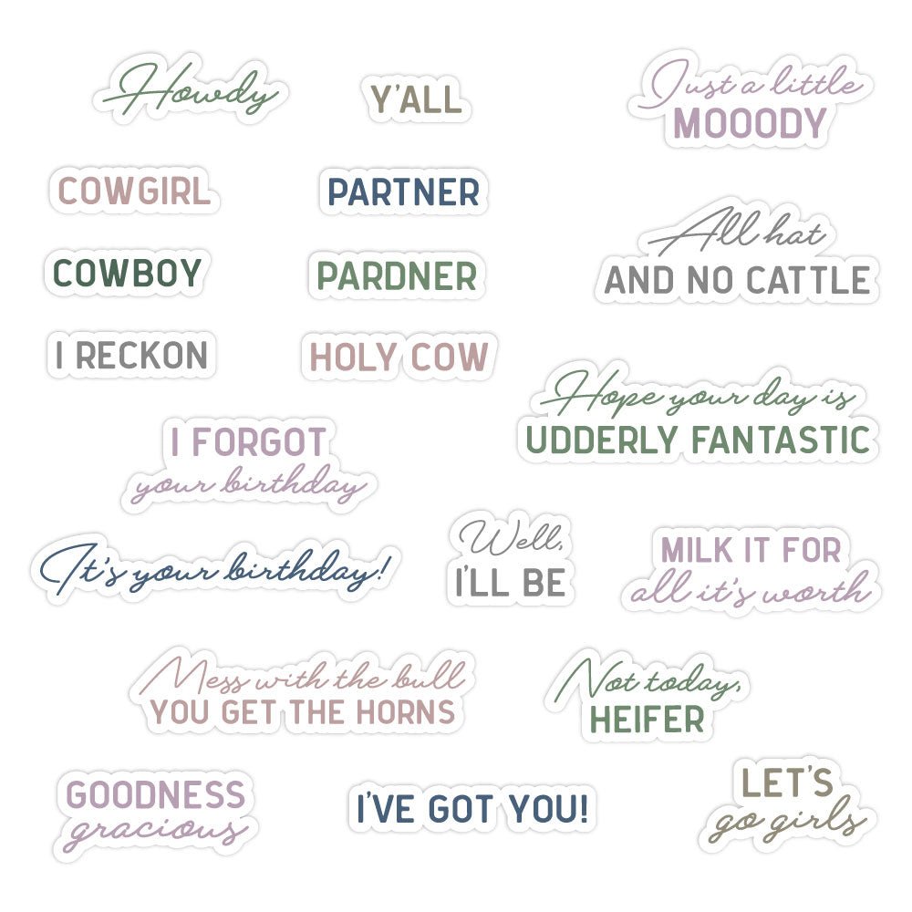 Howdy Y'all - 4x6 Photopolymer Stamp Set - Honey Bee Stamps