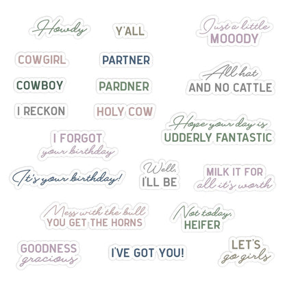 Howdy Y'all - 4x6 Photopolymer Stamp Set - Honey Bee Stamps