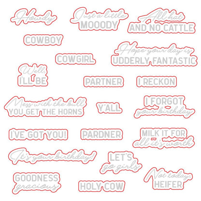 Howdy Y'all - Honey Cuts - Coordinating Dies - Honey Bee Stamps