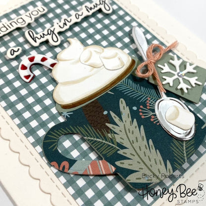 Hug In A Mug - 4x4 Photopolymer Stamp Set - Honey Bee Stamps