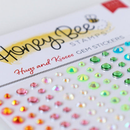 Hugs and Kisses Gem Stickers - 210 Count - Honey Bee Stamps