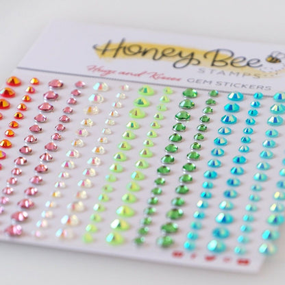 Hugs and Kisses Gem Stickers - 210 Count - Honey Bee Stamps
