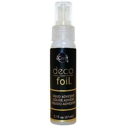 iCraft Deco Foil Liquid Adhesive for Sheet Transfer Foil - 2.1 fl oz (61 mL) - Honey Bee Stamps