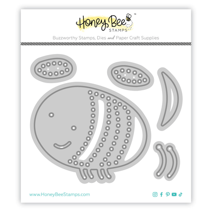 In Stitches: Bee - Honey Cuts - Stand - Alone Dies - Honey Bee Stamps