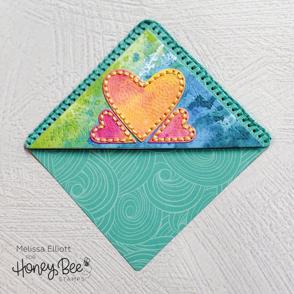 In Stitches: Bookmarked - Honey Cuts - Stand - Alone Dies - Honey Bee Stamps