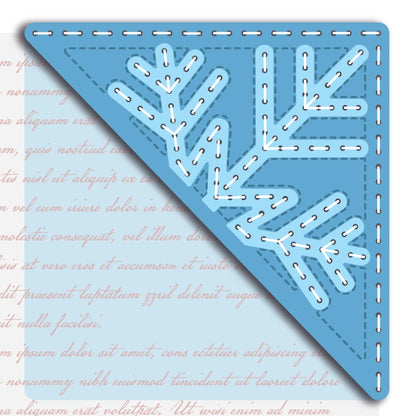 In Stitches: Bookmarked Snowflake - Honey Cuts - Stand - Alone Dies - Honey Bee Stamps