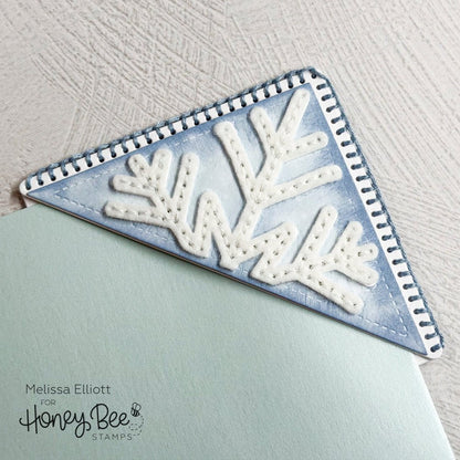 In Stitches: Bookmarked Snowflake - Honey Cuts - Stand - Alone Dies - Honey Bee Stamps