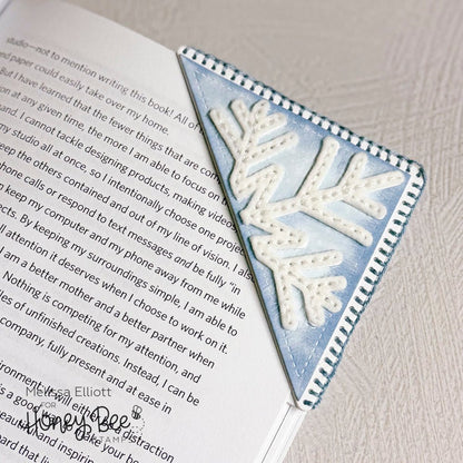 In Stitches: Bookmarked Snowflake - Honey Cuts - Stand - Alone Dies - Honey Bee Stamps