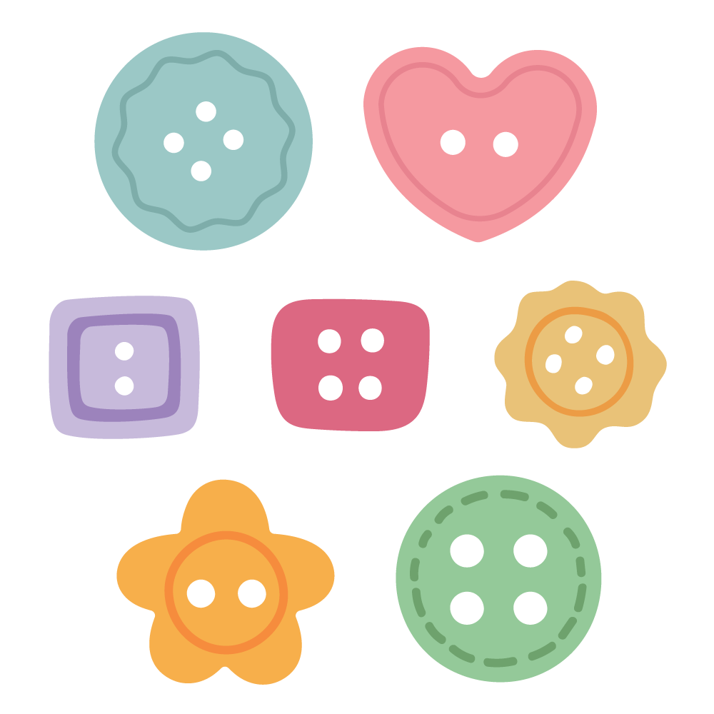 In Stitches: Buttons - Honey Cuts - Stand - Alone Dies - Honey Bee Stamps