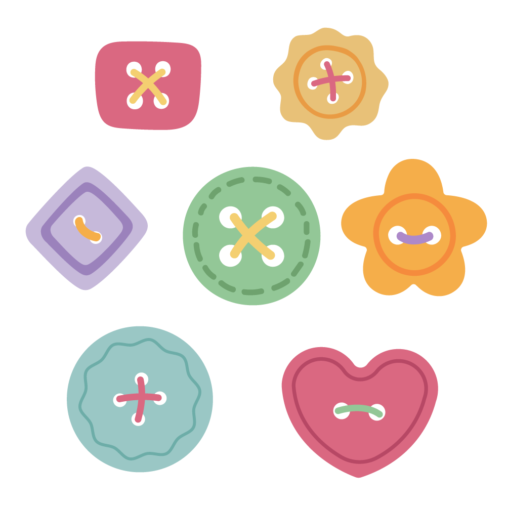 In Stitches: Buttons - Honey Cuts - Stand - Alone Dies - Honey Bee Stamps