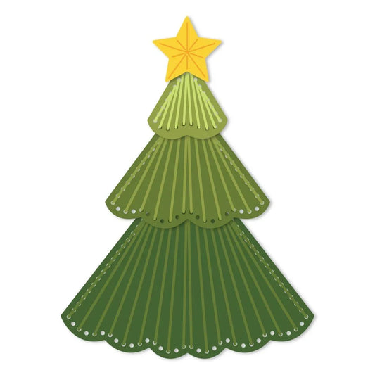 In Stitches: Christmas Tree - Honey Cuts - Stand - Alone Dies - Honey Bee Stamps