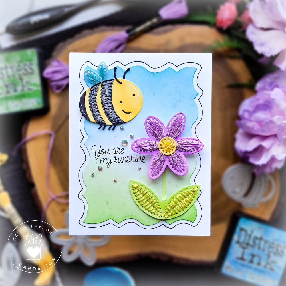 In Stitches: Daisy - Honey Cuts - Stand - Alone Dies - Honey Bee Stamps