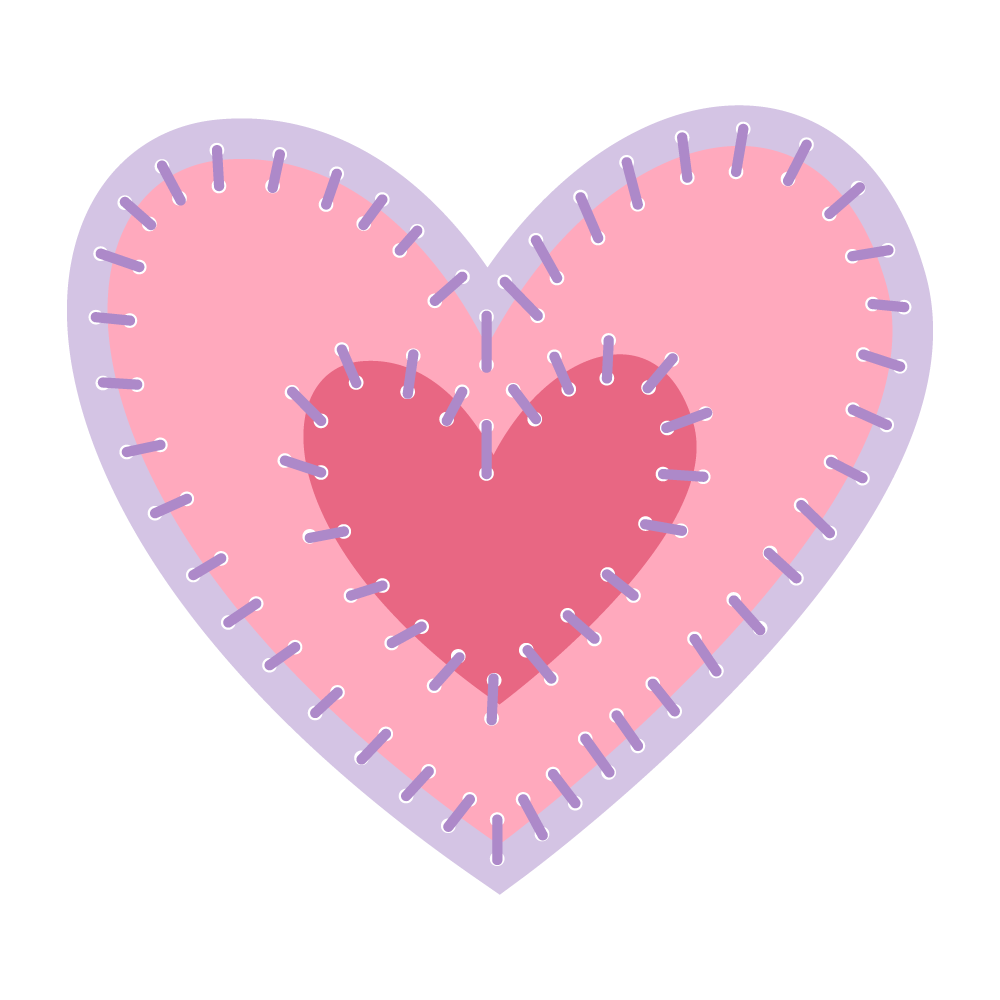 In Stitches: Heart - Honey Cuts - Stand - Alone Dies - Honey Bee Stamps