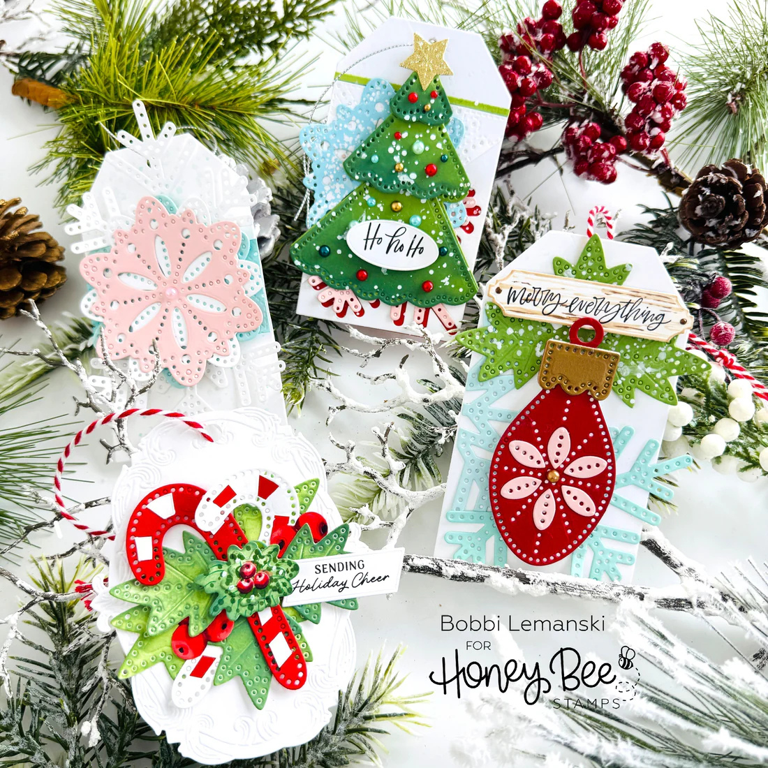 In Stitches: Ornament - Honey Cuts - Stand - Alone Dies - Honey Bee Stamps