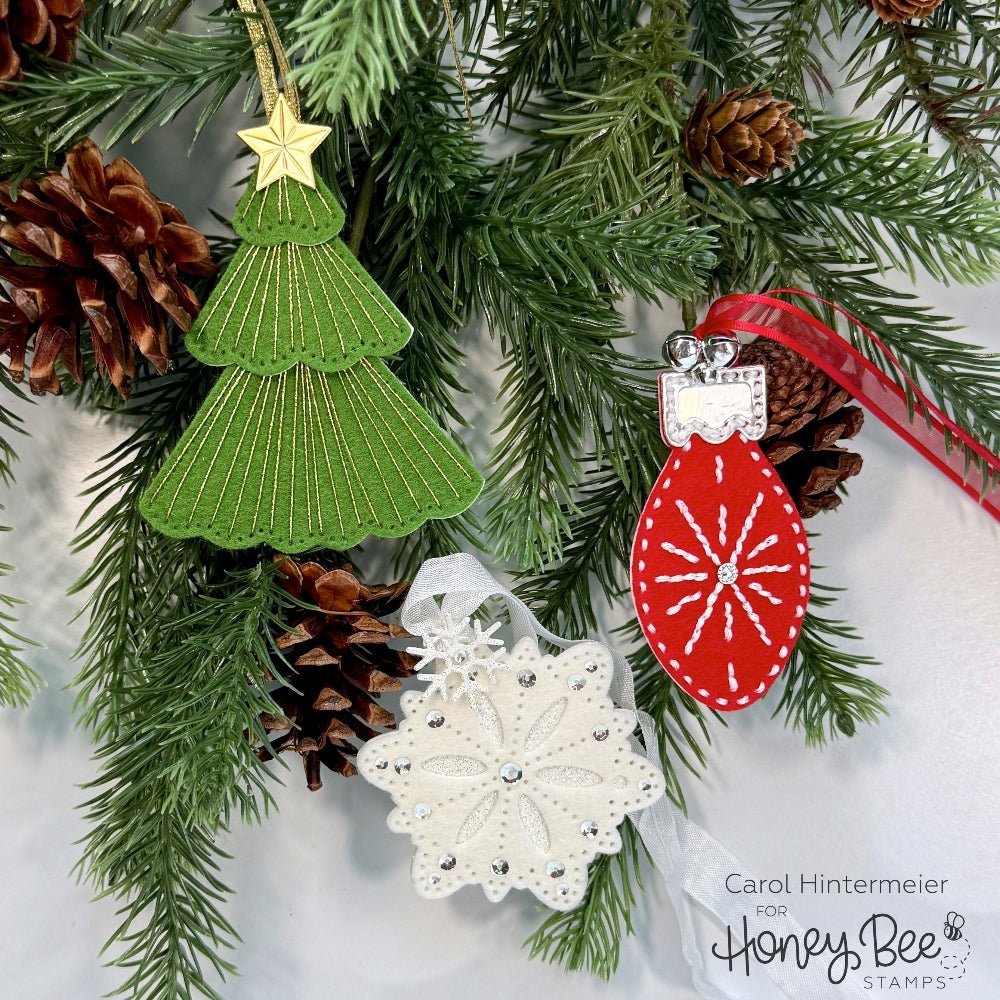In Stitches: Ornament - Honey Cuts - Stand - Alone Dies - Honey Bee Stamps