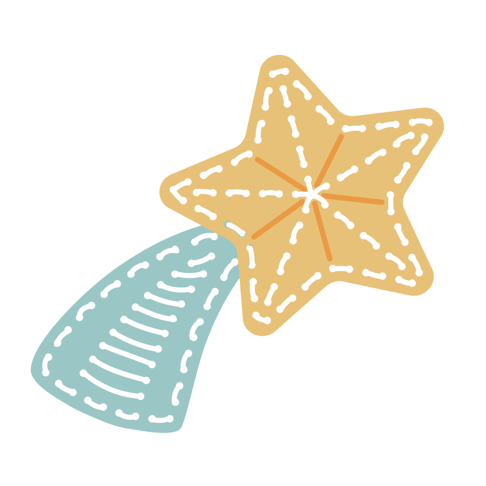 In Stitches: Shooting Star - Honey Cuts - Stand - Alone Dies - Honey Bee Stamps