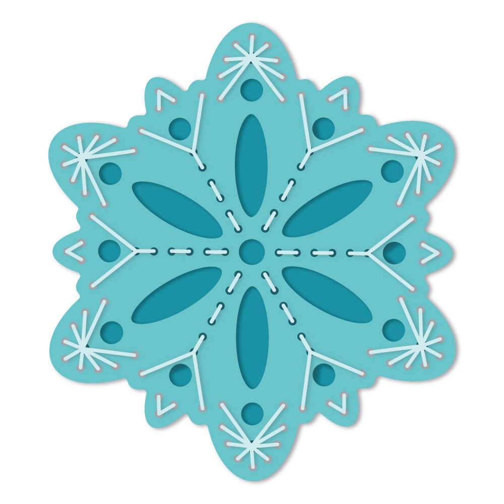 In Stitches: Snowflake - Honey Cuts - Stand - Alone Dies - Honey Bee Stamps