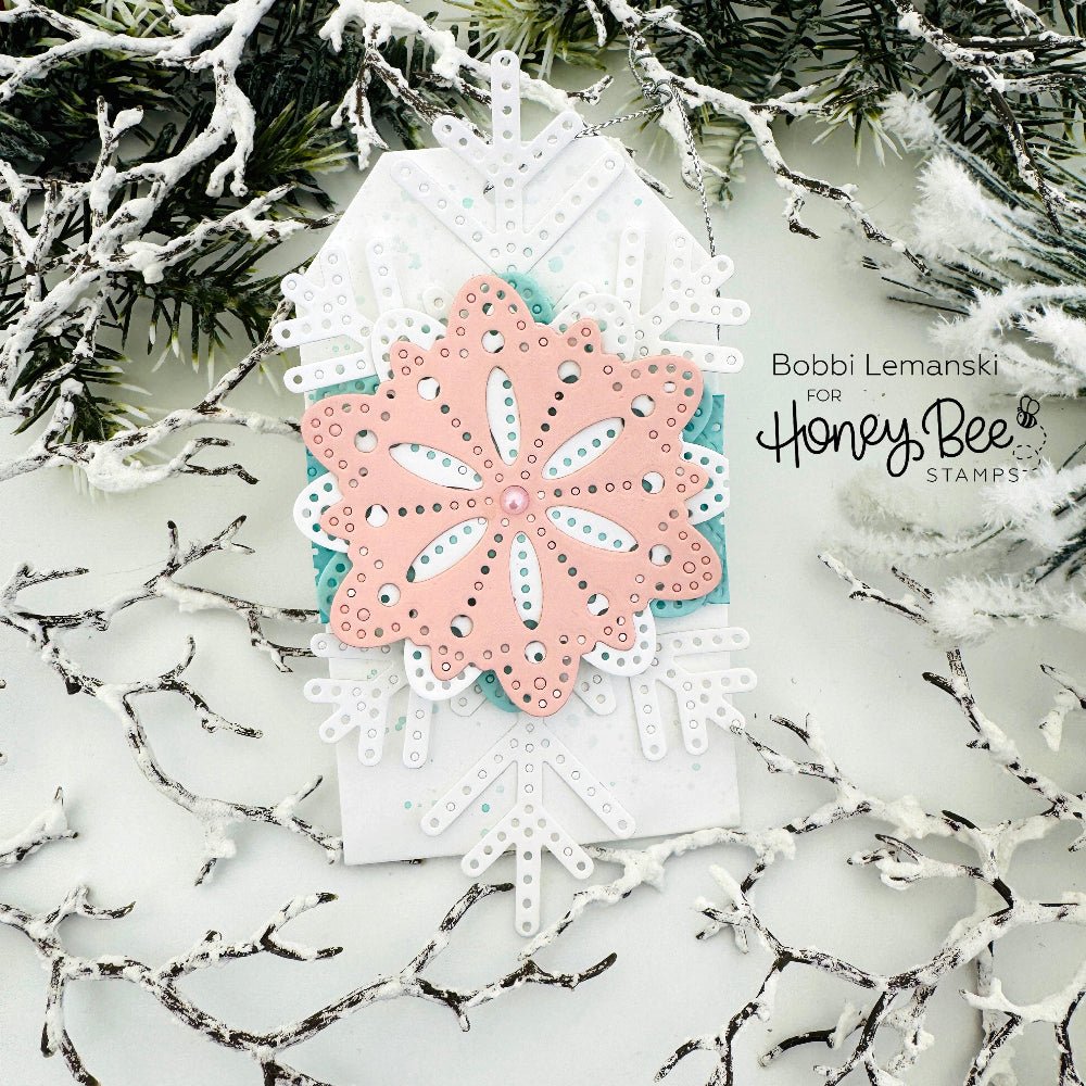 In Stitches: Snowflake - Honey Cuts - Stand - Alone Dies - Honey Bee Stamps
