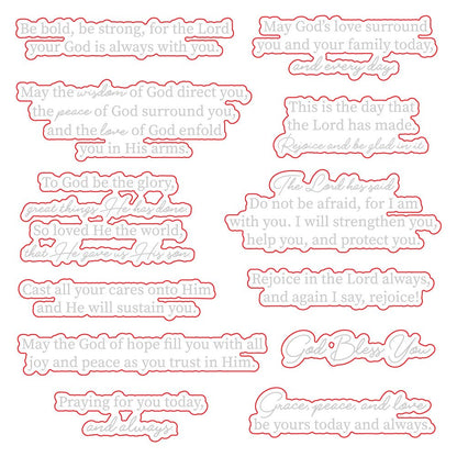 Inside Sentiments: God's Love - Honey Cuts - Coordinating Dies - Honey Bee Stamps