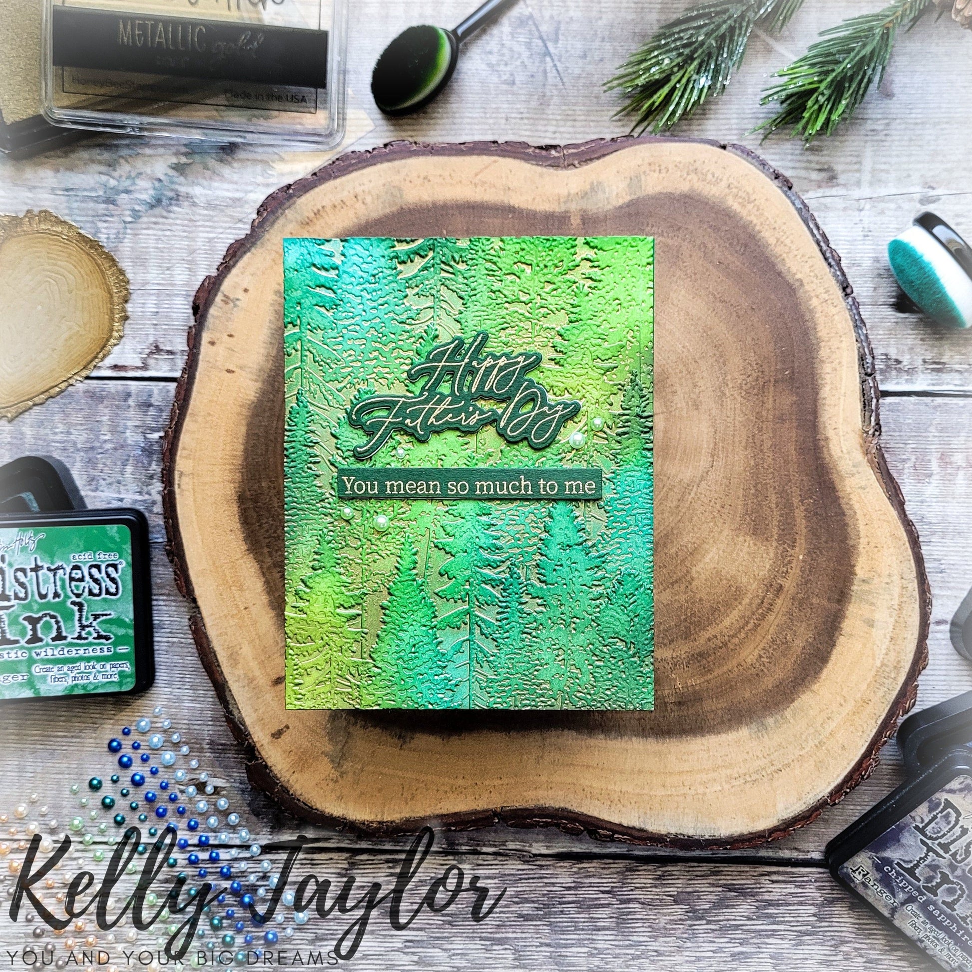 Into The Woods 3D Embossing Folder - Honey Bee Stamps