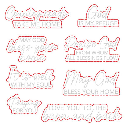 It Is Well - Honey Cuts - Coordinating Dies - Honey Bee Stamps