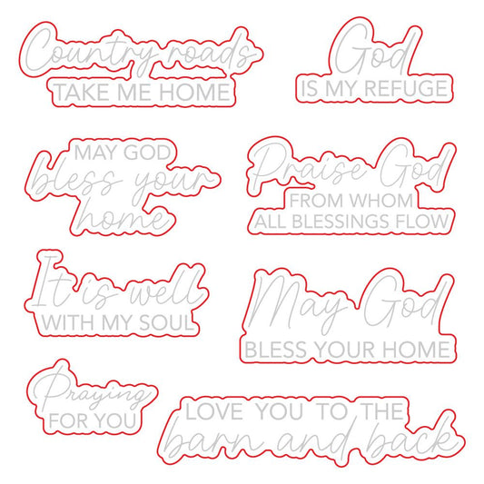 It Is Well - Honey Cuts - Coordinating Dies - Honey Bee Stamps