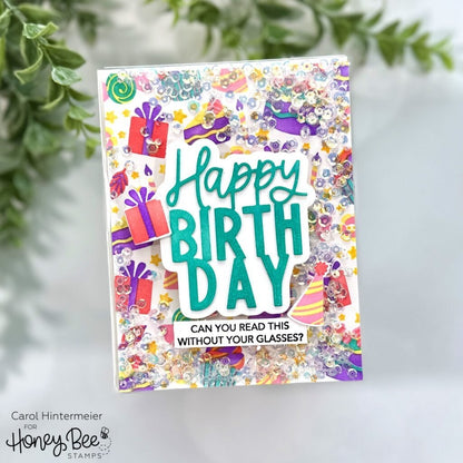 It's A Party - Honey Cuts - Stand - Alone Dies RETIRING - Honey Bee Stamps