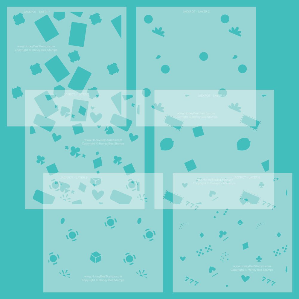 Jackpot Stencil and Coordinating Die Bundle - Honey Bee Stamps