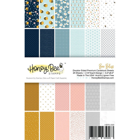 July 2026 - All New Printed Paper Packs and Coordinating Solid Cardstock - Honey Bee Stamps
