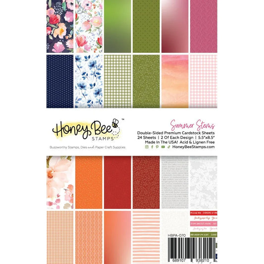 July 2026 - All New Printed Paper Packs and Coordinating Solid Cardstock - Honey Bee Stamps