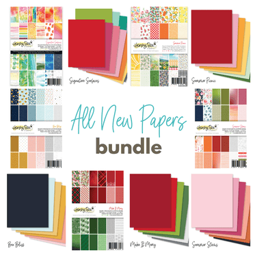 July 2026 - All New Printed Paper Packs and Coordinating Solid Cardstock - Honey Bee Stamps