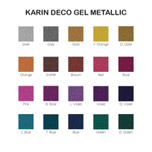 Karin Deco Gel 1.0 Metallic - 20 Color Set - Honey Bee Stamps