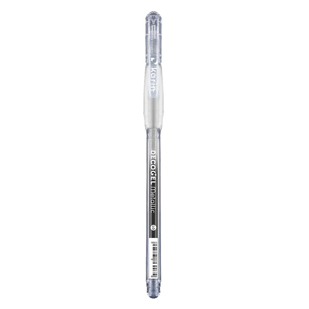 Karin Deco Gel 1.0 Metallic - Silver 301 Sparkle Gel Pen - Honey Bee Stamps