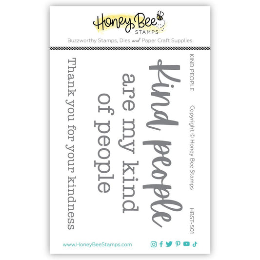Kind People - 3x4 Photopolymer Stamp Set - Honey Bee Stamps