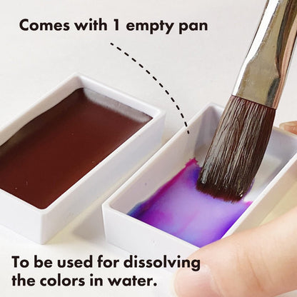Kuretake Gansai Tambi Watercolor 5 pc Paint Pan Set - Granulating Colors - Honey Bee Stamps
