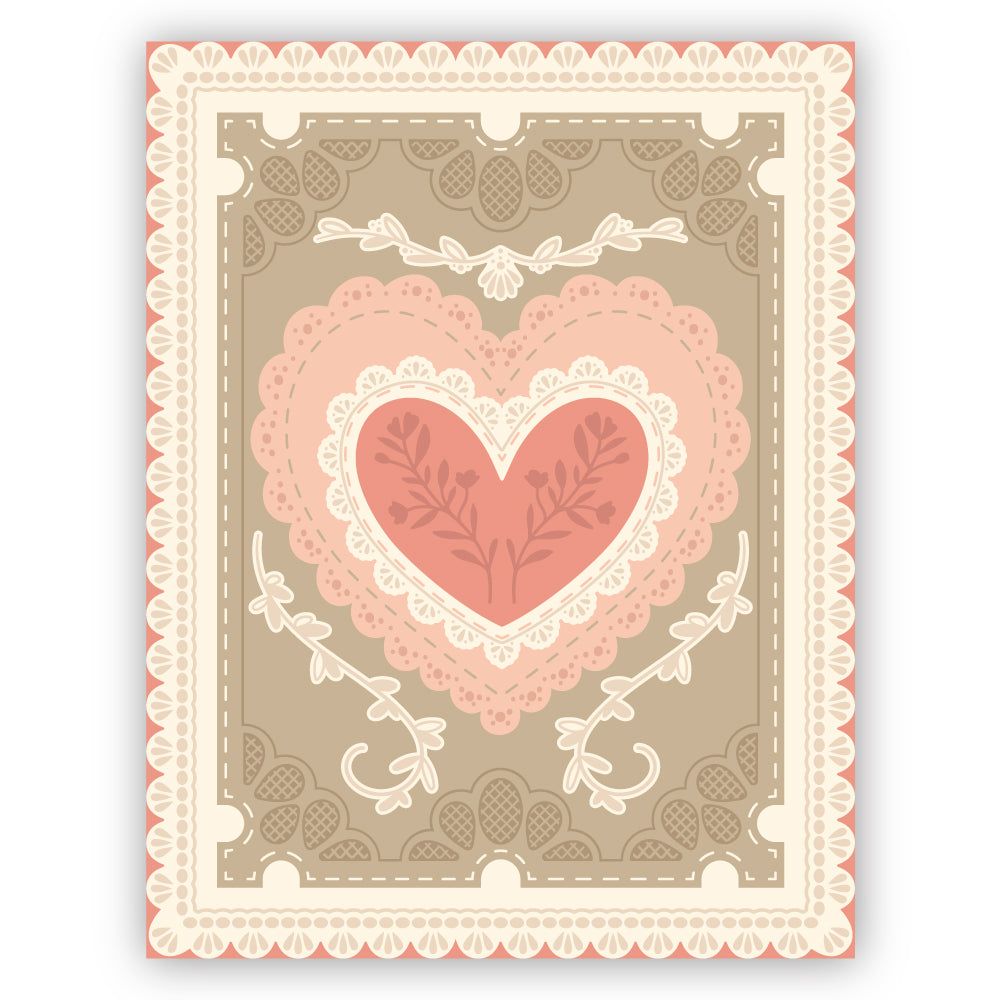 Lace Heart Layering Frames - Honey Cuts - Honey Bee Stamps